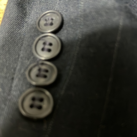 NWT….HUNTING HORN DESIGN FOR J. RIGGINGS A BLEND POLY & WOOL SIZE 46L, NAVY. - Picture 14 of 14